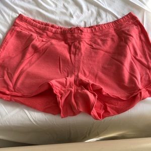 Coral gym shorts